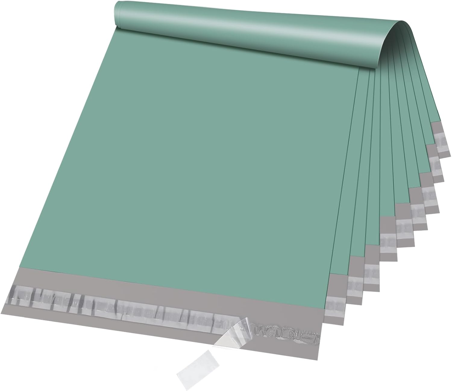 Metronic Poly Mailers 10x13 100 Pcs, Grayed Jade Green